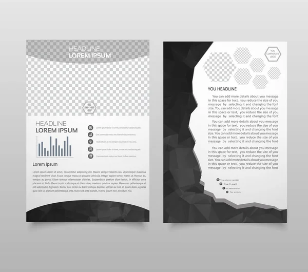 Brochure Template Layout Cover Design Annual Report Magazine Flyer Leaflet — Stock Vector