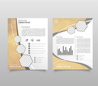 Modern üçgen sunu şablonu. İş tasarım arka plan, broşür veya el ilanı genel kavram ya da geometrik web afiş. vektör çizim.