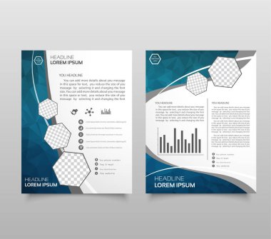 Modern üçgen sunu şablonu. İş tasarım arka plan, broşür veya el ilanı genel kavram ya da geometrik web afiş. vektör çizim.