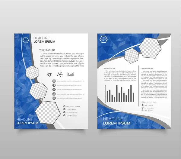 Moderne Dreieck Präsentationsvorlage Business Design Hintergrund Broschüre Oder Flyer Konzept — Stockvektor