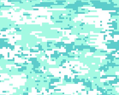 kamuflaj askeri doku arka plan asker. Mavi beyaz tek renkli yazdırma. vektör illistration.