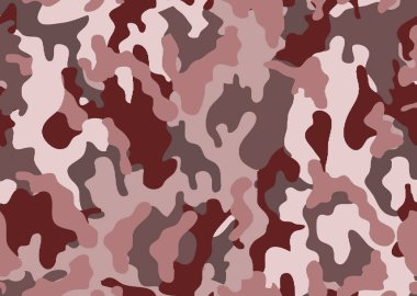 Abstract military or hunting camouflage background. Woodland  camo texture vector. Brown white tone stlye. clipart