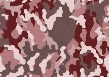 Soyut askeri veya av kamuflaj arka plan. Ormanlık camo doku vektör. Kahverengi beyaz tonu stlye.