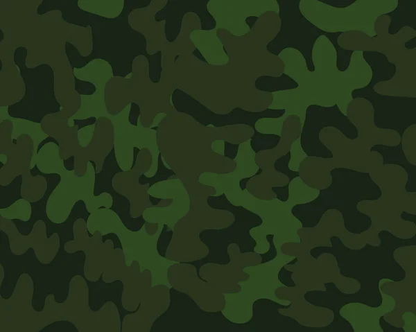 Abstrakta Militär Eller Jakt Kamouflage Bakgrund Grön Färg Vektorillustration — Stock vektor