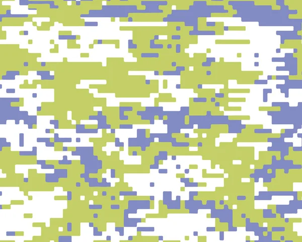 Camouflage Militaire Texture Arrière Plan Soldat Impression Monochrome Multicolore Illistration — Image vectorielle