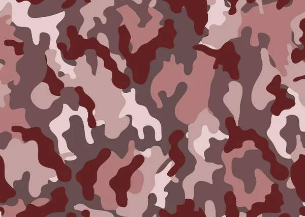 Abstrato Militar Fundo Camuflagem Caça Woodland Camo Textura Vetor Castanho —  Vetores de Stock