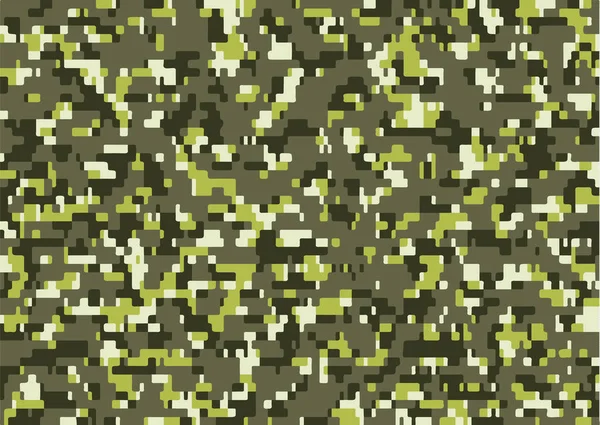 Kamouflage Mönster Bakgrund Textur Militär Camouflage Armén Jakt Digitala Kamouflage — Stock vektor