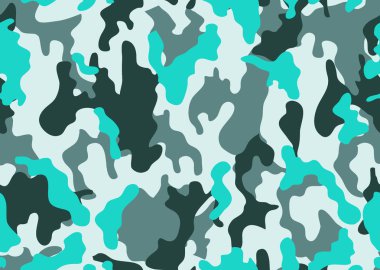 doku askeri kamuflaj sorunsuz Ordu yeşil av yineler. Kamuflaj desen arka plan. Klasik giyim tarzı Camo tekrar Yazdır maskeleme. dört renk orman dokusu. Vektör çizim.