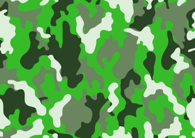 doku askeri kamuflaj sorunsuz Ordu yeşil av yineler. Kamuflaj desen arka plan. Klasik giyim tarzı Camo tekrar Yazdır maskeleme. dört renk orman dokusu. Vektör çizim.