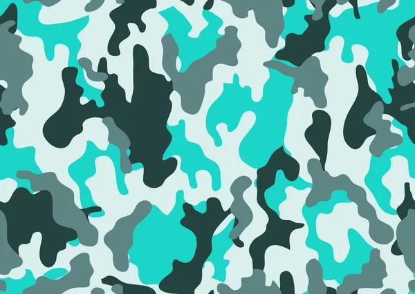 Textura Camuflaje Militar Repite Caza Verde Ejército Sin Costuras Fondo — Vector de stock