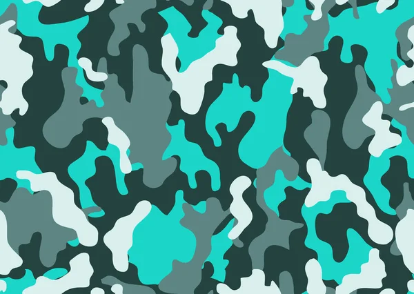 Textura Camuflaje Militar Repite Caza Verde Ejército Sin Costuras Fondo — Vector de stock