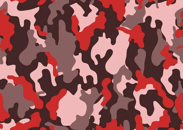Texture Camouflage Militaire Répète Chasse Verte Sans Couture Armée Fond — Image vectorielle