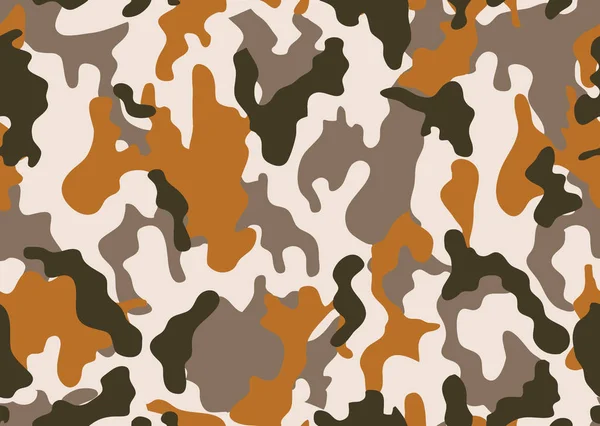 Militaire Camouflage Patroon Herhaalt Naadloze Legergroene Jacht Camouflage Patroon Achtergrond — Stockvector