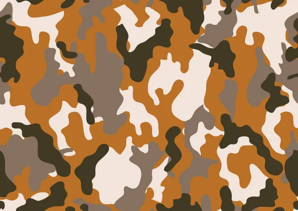 Militaire Camouflage Patroon Herhaalt Naadloze Legergroene Jacht Camouflage Patroon Achtergrond — Stockvector