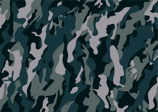 Textur Militärische Tarnung Armee Jagd Camouflage Muster Hintergrund Klassische Kleidung — Stockvektor