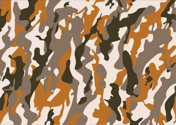 Texture Militaire Camouflage Armée Chasse Fond Motif Camouflage Style Vestimentaire — Image vectorielle