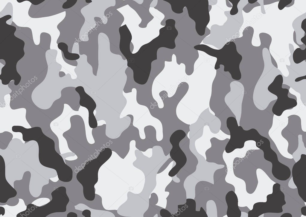 texture military camouflage repeats seamless army green hunting. Camouflage pattern background. Classic clothing style masking camo repeat print. four colors forest texture. Vector illustration.