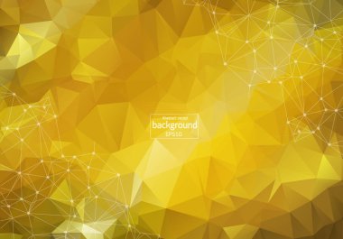 Soyut parlak düşük poli teknik arka plan. Teknoloji ve yenilik kavramı.