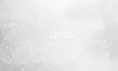 Beyaz kenarlı üçgen geometrik arka plan