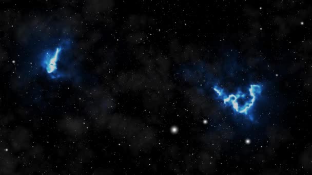 Universo Galassia Lattea Lasso Tempo Natura Blu Scuro Lattea Vista — Video Stock