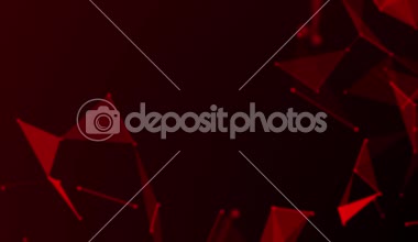 Soyut pleksus şekiller. Çizgiler ve noktalar ile dijital, iletişim ve teknoloji arka plan. Web kavramı ve bağlantı. Loopable sırası. Büyük veri teknoloji kavramı.