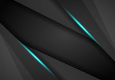 Soyut Mavi çerçeve şablon düzeni tasarım teknoloji kavramı bir arka plan ile siyah