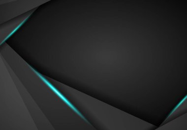 Soyut Mavi çerçeve şablon düzeni tasarım teknoloji kavramı bir arka plan ile siyah