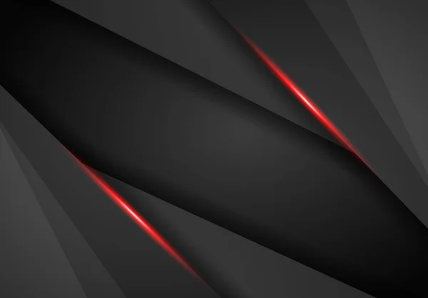 革クロム自動車の背景 黒と赤メタリックな背景 ベクトル図 — ストックベクタ