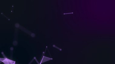 Global dijital ağ büyüyen ile geometrik güzel 3d animasyon uçan. İş kavramı. İlmekledi. HD 1080. Büyük veri teknoloji kavramı.