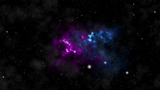 Csillagok Galaxisok Loopable Tarka Színes Space Háttér Nebulas Csillagok Üstökösök — Stock videók