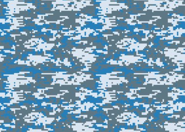 Dijital kamuflaj deseni. Woodland camo doku. Kamuflaj desen arka plan. Kamuflaj baskı maskeleme klasik giyim tarzı. renkler orman dokusu. Tasarım öğesi. Vektör çizim.