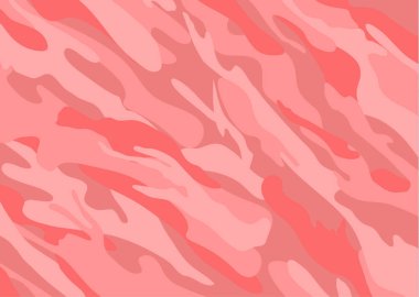 Kamuflaj desen arka plan. Yapraklar ve dallar şekiller. Pembe askeri ordu camo arka plan. Woodland tarzı. vektör çizim.