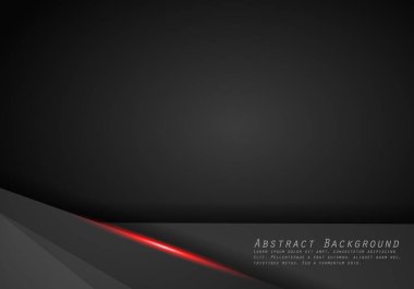 Deri Krom Otomotiv arka plan. Metalik arka plan siyah ve kırmızı. Vektör çizim