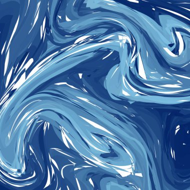 Kış arka plan, boyalı mavi suluboya doku el, illüstrasyon vektör