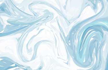 Güzel vektör mermer yüzey. Sıvı boya ile benzersiz el yapımı doku. Suluboya arka plan. Mavi dalgalar.