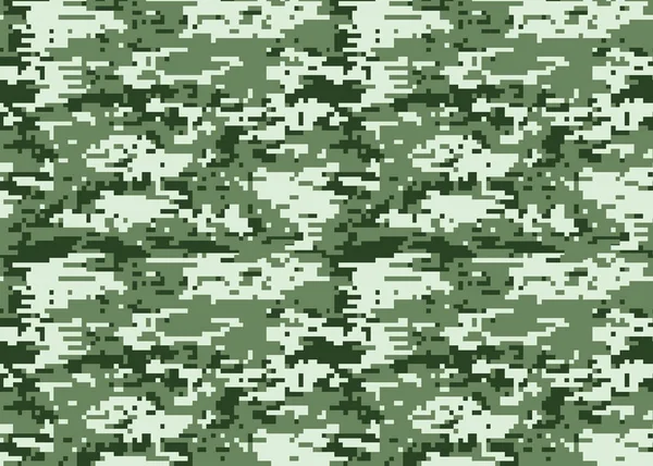 Pola Penyamaran Digital Tekstur Camo Woodland Latar Belakang Pola Kamuflase - Stok Vektor