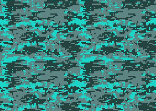 Padrão Camuflagem Digital Textura Camo Woodland Fundo Padrão Camuflagem Estilo —  Vetores de Stock