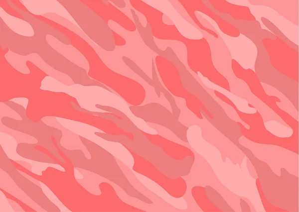 Καμουφλάζ Μοτίβο Φόντου Σχήματα Από Φύλλωμα Και Κλαδιά Ροζ Φόντο — Διανυσματικό Αρχείο