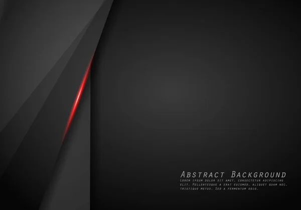 Abstrait Métallique Rouge Noir Cadre Mise Page Conception Technologie Innovation — Image vectorielle