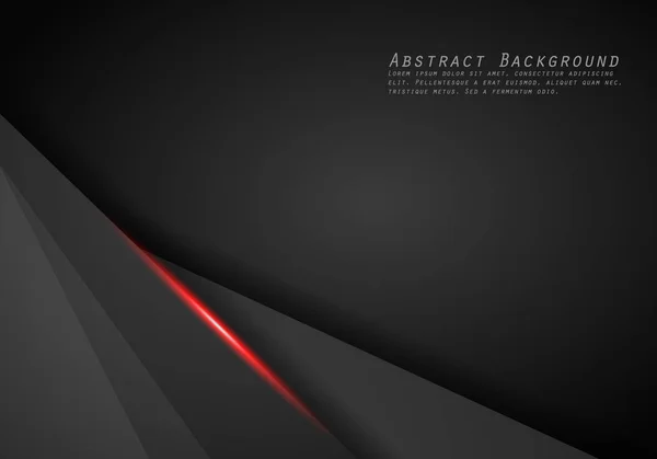 Abstract Metallic Red Black Frame Layout Modern Tech Design Template — Stock Vector