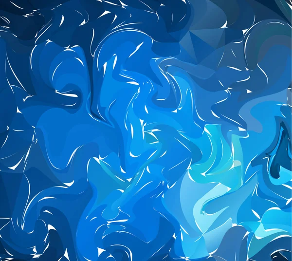 Marmering Blauw Marmer Textuur Verf Splash Kleurrijke Vloeistof Abstracte Vloeibare — Stockvector