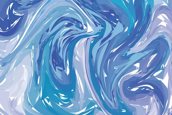 Υγρό Πολύχρωμα Σχήματα Φόντου Μπλε Ντεγκραντέ Trendy Σύνθεση Υγρού Σχήματα — Διανυσματικό Αρχείο