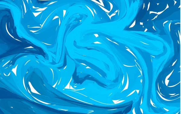 Blauw Marmeren Textuur Met Witte Lijn Achtergrond Vectorillustratie — Stockvector
