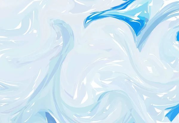 Luxe Blauw Witte Marmeren Achtergrond Met Swirls Abstracte Steen Patroon — Stockvector