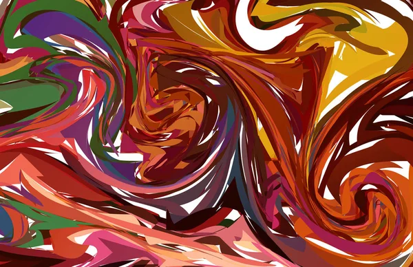 Вектор Мульти Червона Рука Малює Твори Мистецтва Текстурі Водяного Мармуру — стоковий вектор