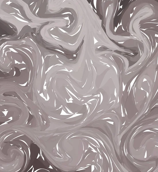 Vektorgraues Handgezeichnetes Kunstwerk Auf Wassermarmor Flüssiges Farbmuster Abstrakte Bunte Hintergrund — Stockvektor