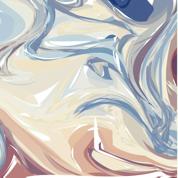Vektorové Pastelově Béžové Abstraktní Pozadí Kapalné Mramorový Vzor Moderní Šablony — Stockový vektor
