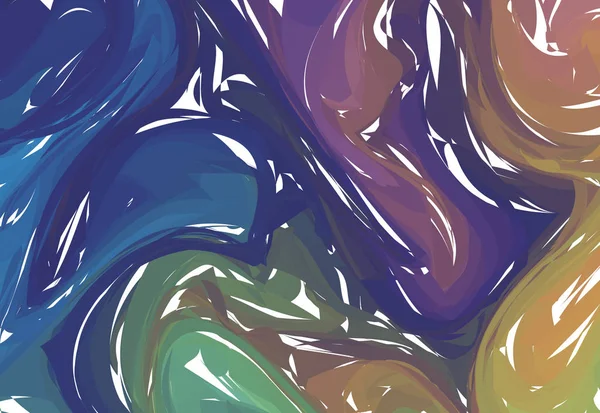 Kleurrijke Abstracte Achtergrond Inkt Marmering Texturen Hand Getrokken Marmeren Illustraties — Stockvector