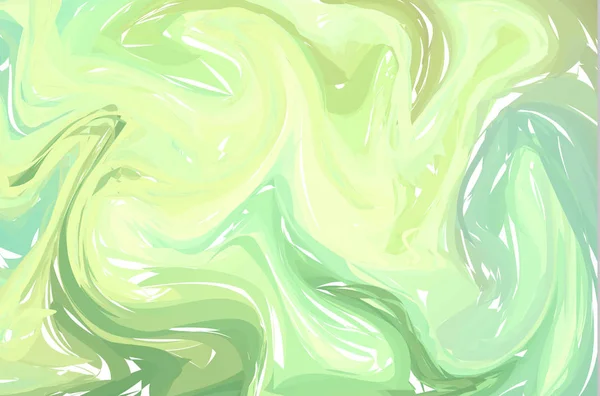 Зеленый Абстрактный Фон Чернила Мраморные Текстуры Ручные Мраморные Иллюстрации Аквабумага — стоковый вектор