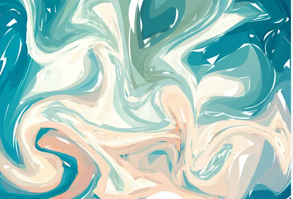 Blå Ljus Abstrakt Bakgrund Bläck Marmorering Texturer Handritad Marmor Illustrationer — Stock vektor